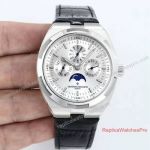 Swiss Copy Vacheron Constantin Overseas Perpetual Calendar Moonphase Watch Silver Face